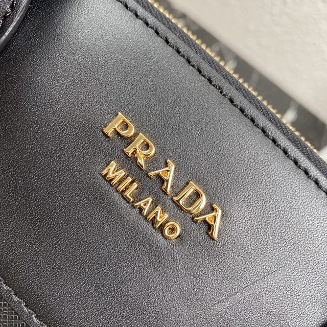 prada女包 普拉達專櫃經典爆款手袋 1BA102 Prada十字紋牛皮手提包 Prada肩背女包  pyd2270